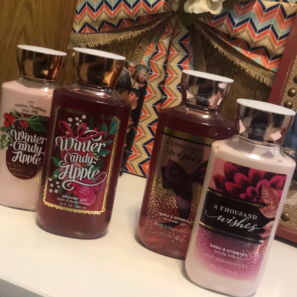 Brand newBath and Body works shower gel and lotion